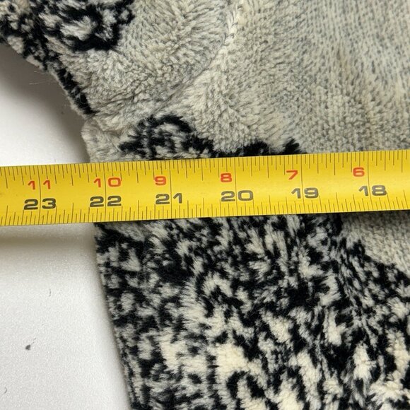 Vintage Nordic Lights Fleece Jacket Reversible Oversized Fuzzy - Picture 11 of 11